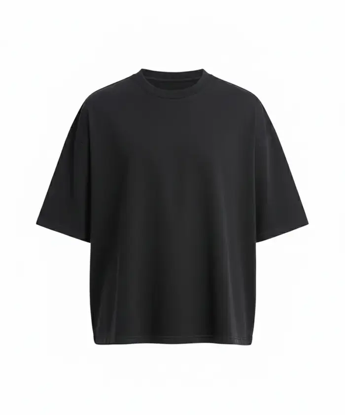 AWDis 240 Boxy Cropped T-Shirt – Deep Black