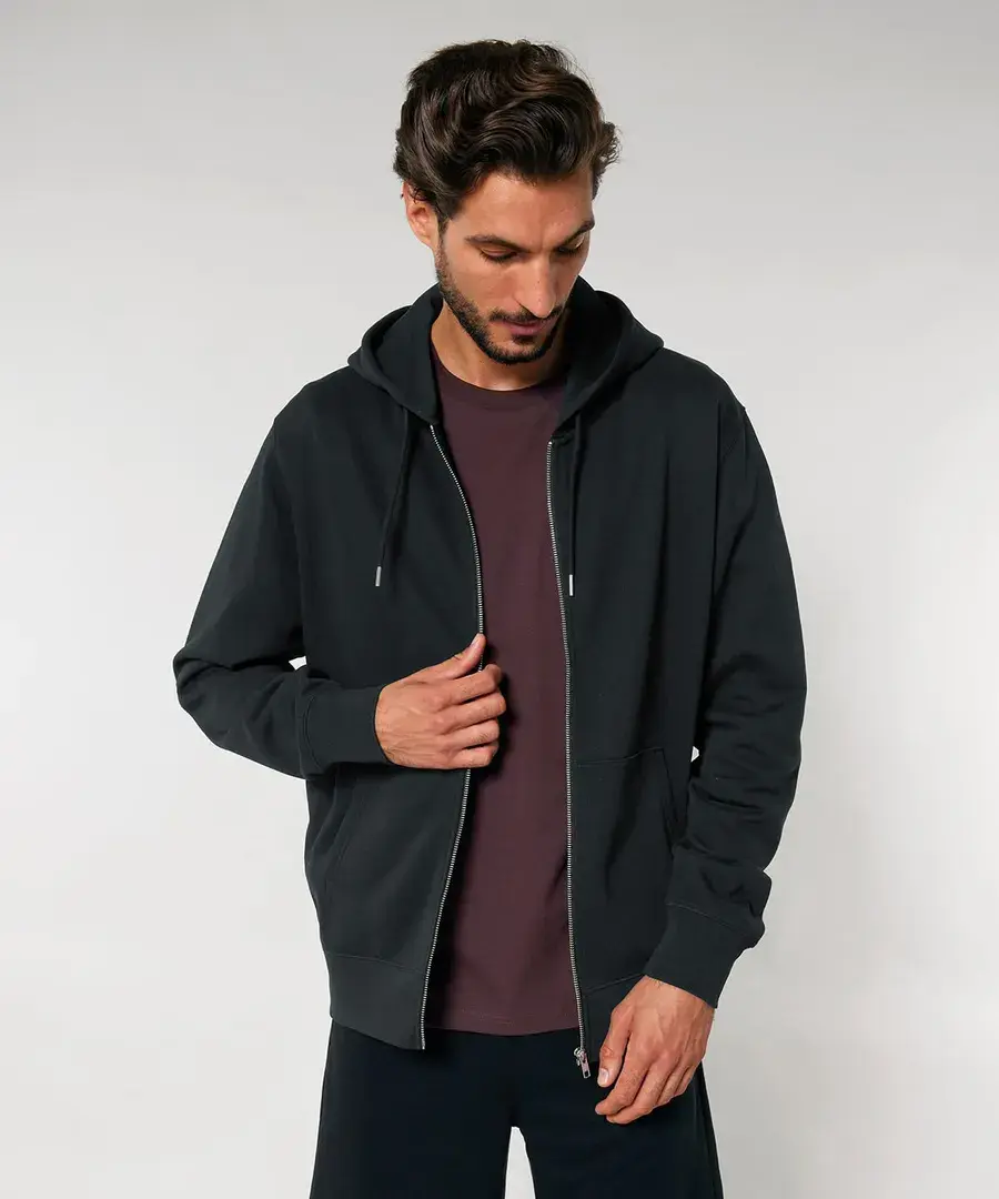 Unisex Cultivator 2.0 Iconic Zip-thru Hoodie Sweatshirt – worn (4 of 5)