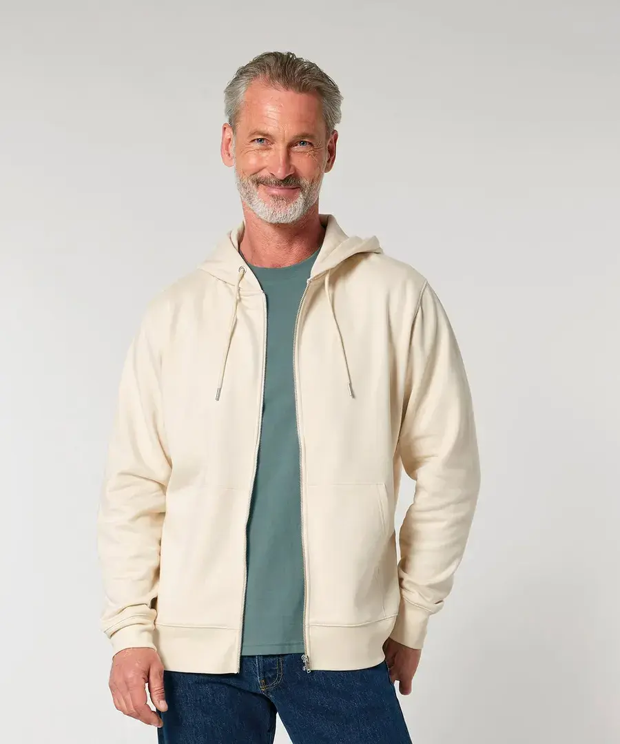 Unisex Cultivator 2.0 Iconic Zip-thru Hoodie Sweatshirt – worn (5 of 5)